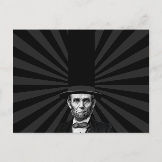 Abraham Lincoln Presidential Fashion Statement Postcard (Front)
