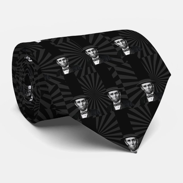 Abraham Lincoln Presidential Fashion Statement Tie (Rolled)