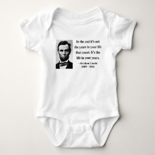 Abraham Lincoln Quote 2b Baby Bodysuit