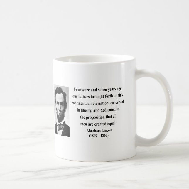 Abraham Lincoln Quote 5b Coffee Mug (Right)