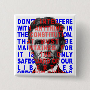 Abraham Lincoln Quote Button