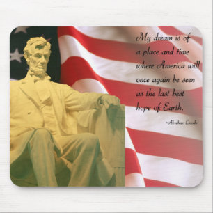 Abraham Lincoln quote mousepad