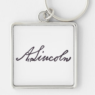 Abraham Lincoln Signature Keychain