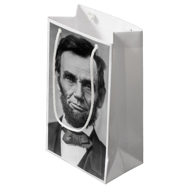 Abraham Lincoln Small Gift Bag (Front Angled)