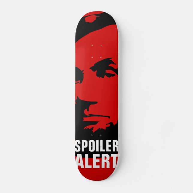 Abraham Lincoln Spoiler Alert Red Skateboard (Front)