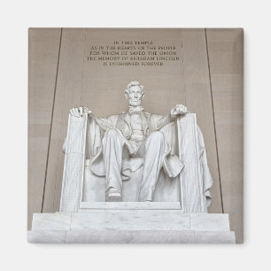 Abraham Lincoln Statue Magnet