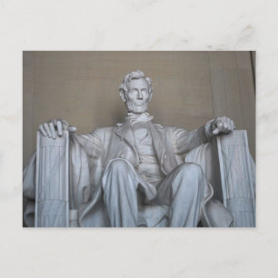 Abraham Lincoln statue Postcard