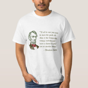 Abraham Lincoln sur le T-shirt de liberté
