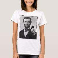 Abraham Lincoln with Cell Phone