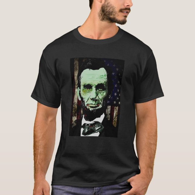 Abraham Lincoln - Zombie T-Shirt (Front)