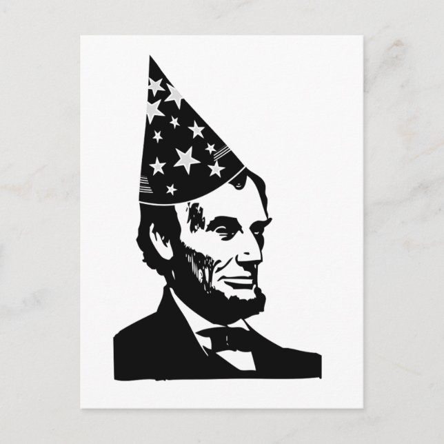 Abraham Lincoln's Birthday Postcard (Front)