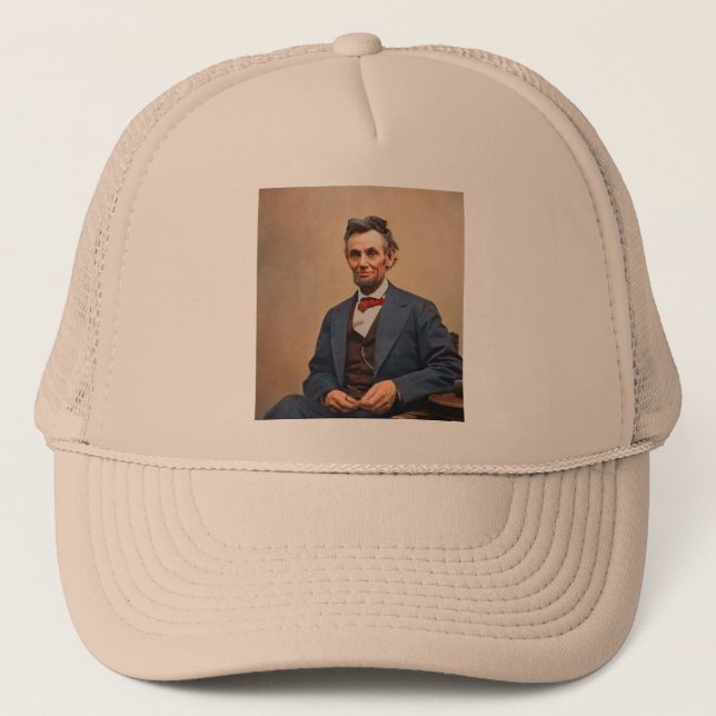 Abraham Lincolon Trucker Hat (Front)