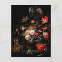 Abraham Mignon The Overturned Bouquet. Floral