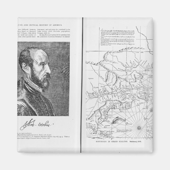 Abraham Ortel Oretelius Magnet (Front)