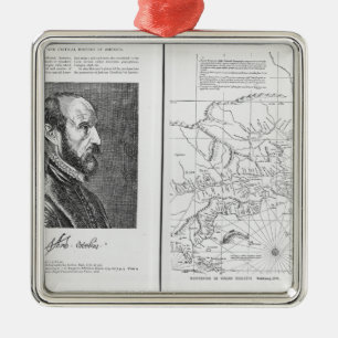 Abraham Ortel Oretelius Metal Ornament