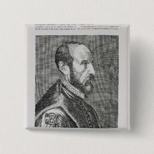 Abraham Ortelius 2 Inch Square Button