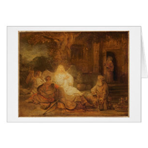 Abraham Receives the Three Angels, 1646 (oil on pa