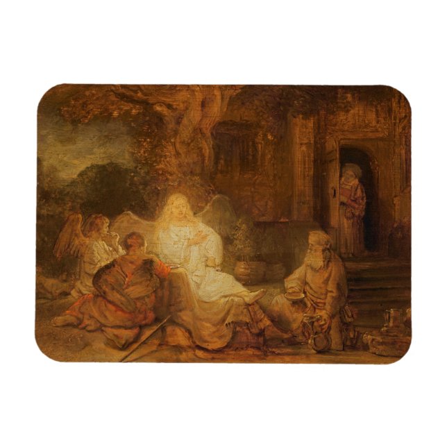 Abraham Receives the Three Angels, 1646 (oil on pa Magnet (Horizontal)