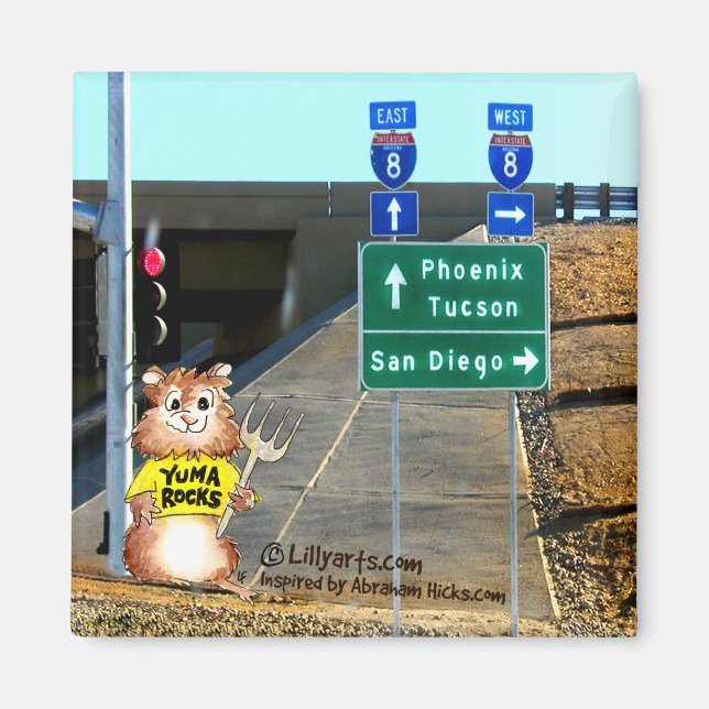 Abrahamster in Yuma Forking Thoughts Magnet (Front)