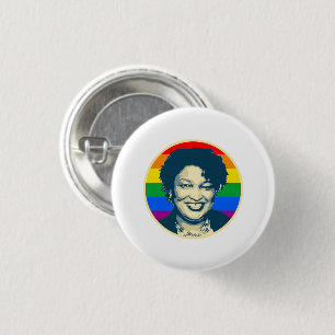 ABRAMS LGBT BADGE 1 INCH ROUND BUTTON