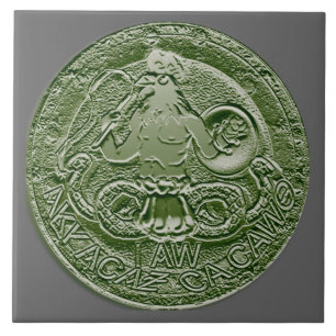 abraxas bas relief tile