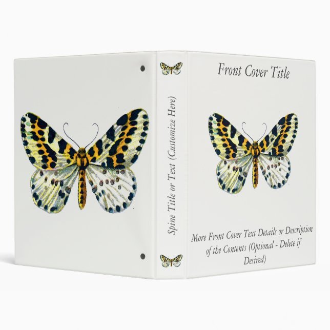 Abraxas grossulariata, The Magpie Moth Colour Imag Binder (Background)