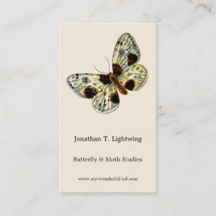 Abraxas sylvata - The Clouded Magpie Moth Business Card