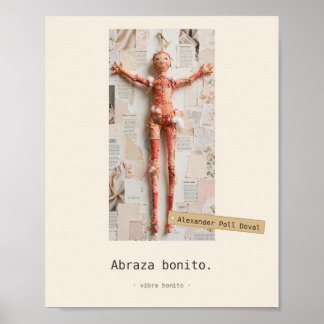 Abraza bonito — Jouets de Tissu Affiche
