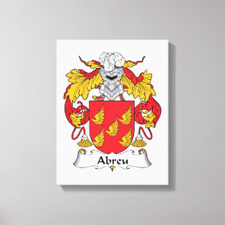 Abreu Family Crest Canvas Print