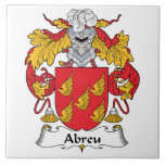 Abreu Family Crest Tile<br><div class="desc">Abreu Coat of Arms</div>