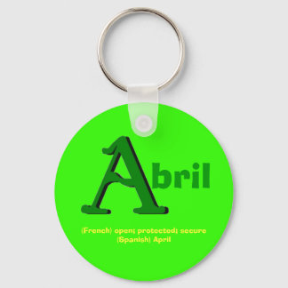 Abril Keychain