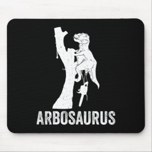 Abrosaurus Arborist Tree Climbing Tree Cutter Arbo Mouse Pad