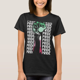 Abrosexual Flag Gay Pride Fist Queer Lgbtq Abrosex T-Shirt
