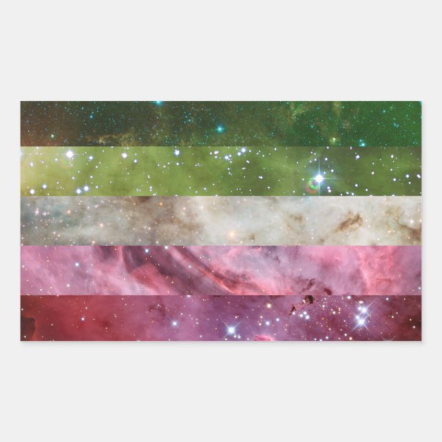 Abrosexual nebula flag stickers (Front)