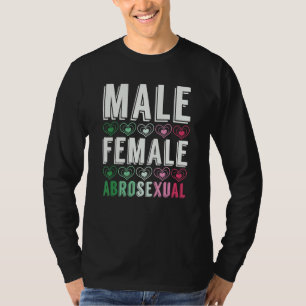 Abrosexuality Flag Queer Pride Lgbt Male Female Ab T-Shirt