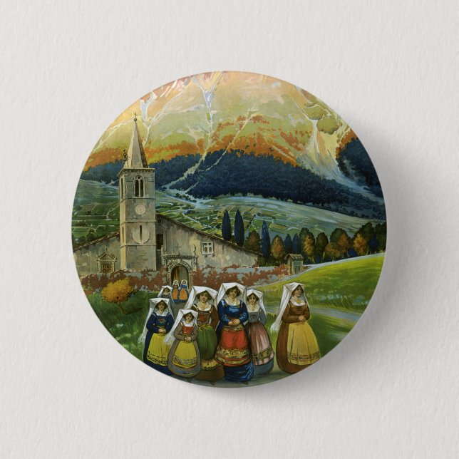 Abruzzo 2 Inch Round Button (Front)