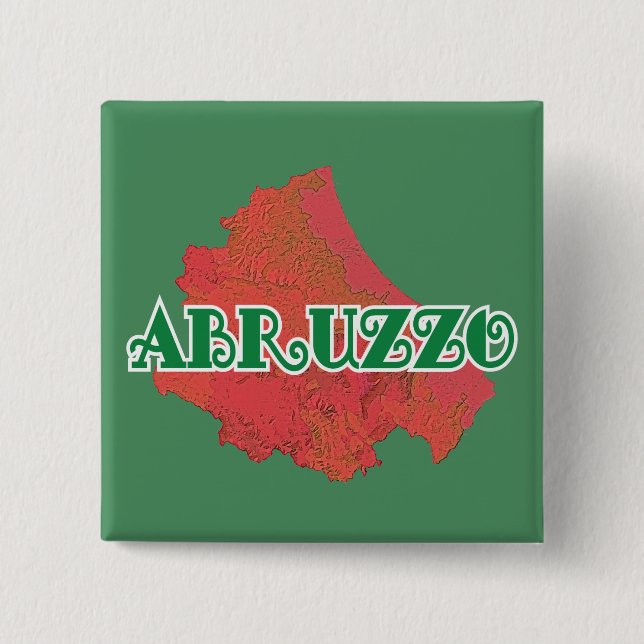 Abruzzo 2 Inch Square Button (Front)