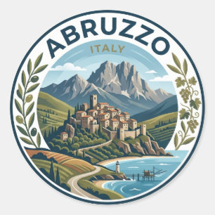 Abruzzo Italy Classic Round Sticker