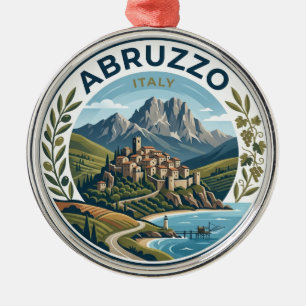Abruzzo Italy Metal Ornament