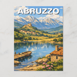 Abruzzo Italy Travel Postcard