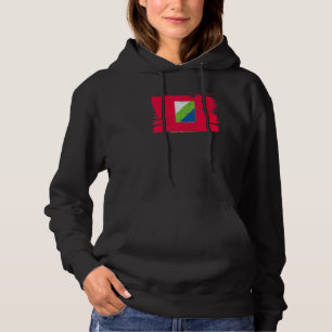 Abruzzo Region Italy Flag Italian L'aquila Vintage Hoodie