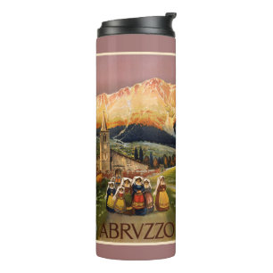 Abrvzzo Italy vintage travel tumbler