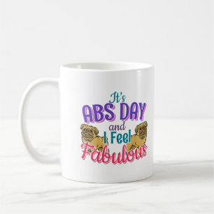 Abs Day Core Workout - Pug Dog Lover Coffee Mug