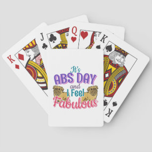 Abs Day Core Workout - Pug Dog Lover Playing Cards