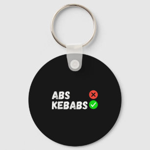 Abs Kebabs Fitness And Foodie Fun Keychain