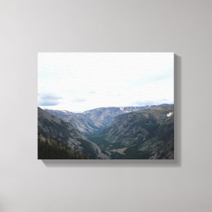 Absaroka-Beartooth Mountain Valley Colour 11x14 Canvas Print