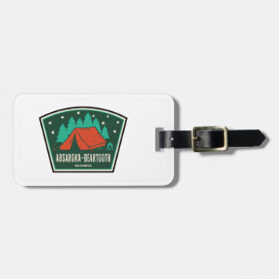 Absaroka - Beartooth Wilderness Montana Camping Luggage Tag
