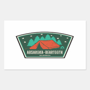 Absaroka - Beartooth Wilderness Montana Camping Sticker