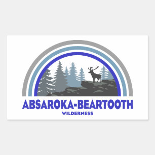 Absaroka - Beartooth Wilderness Rainbow Deer Sticker