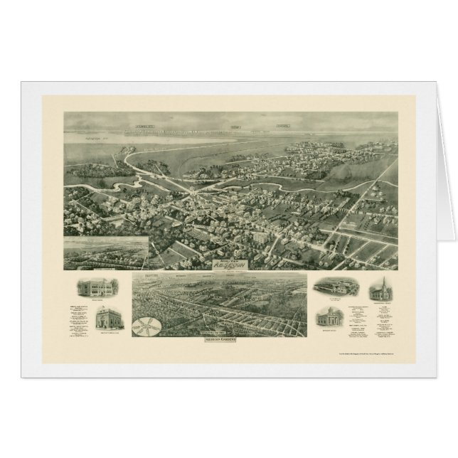 Absecon, NJ Panoramic Map - 1924 (Front Horizontal)